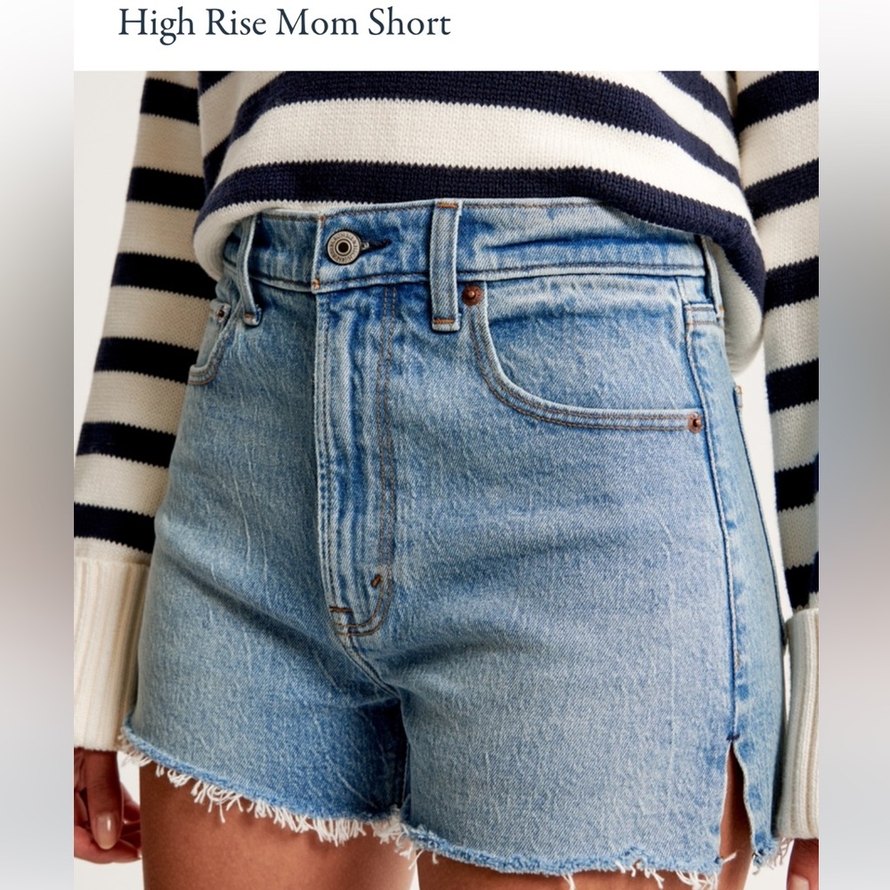 Abercrombie high rise mom short